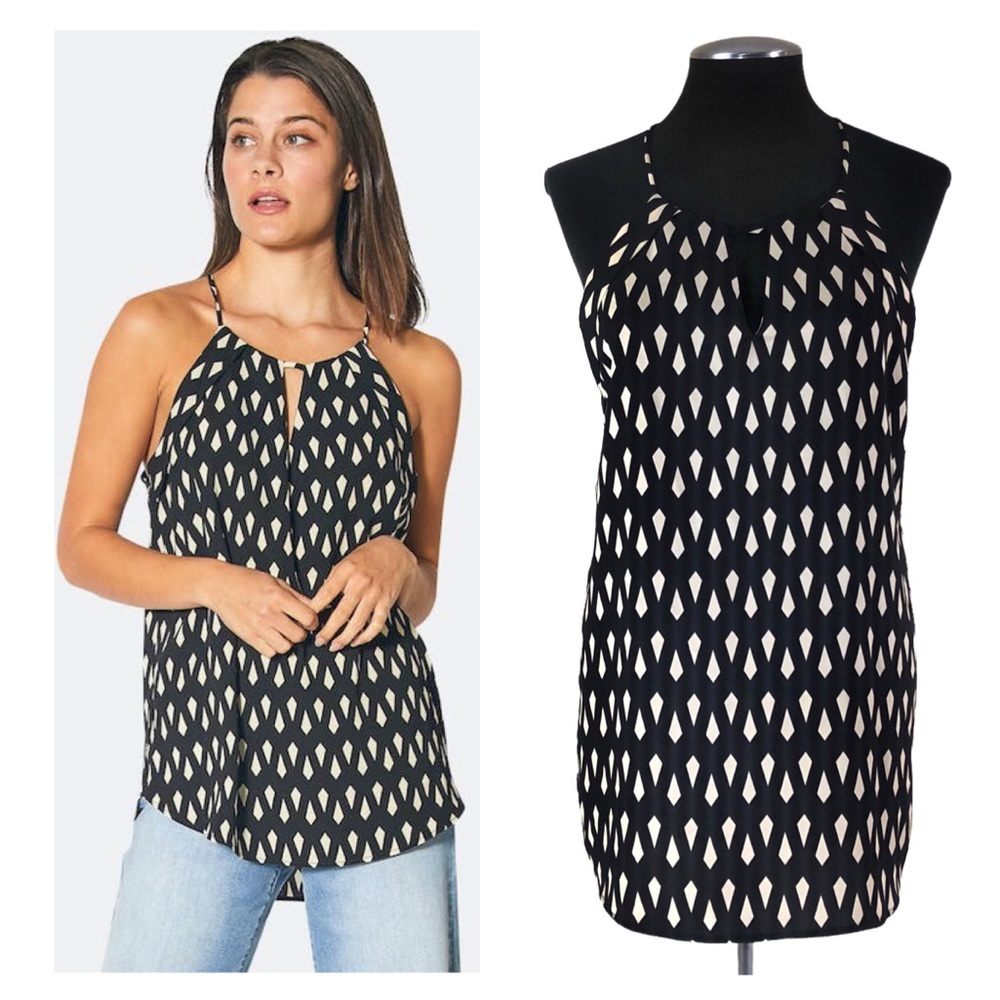 Ro & De - Print Keyhole Halter Top